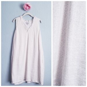 Tommy Bahama Linen Leopard Print Sleeveless Shift Dress